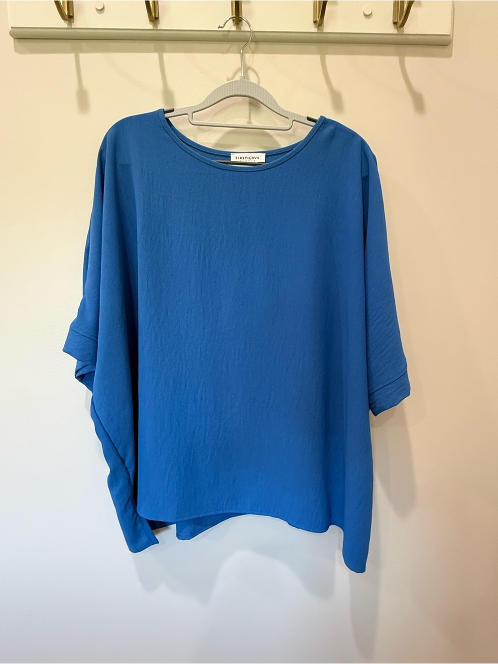 First Love Royal Blue Flowy Women's Tunic Top